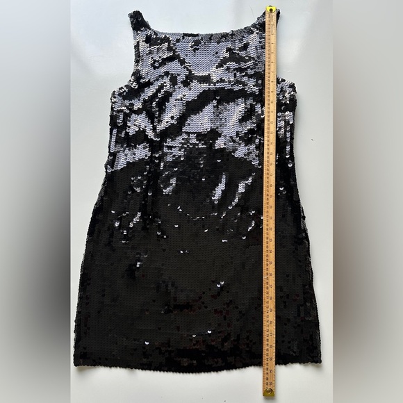 Banana Republic Little Black Sequin Lined Mini Party Dress Women’s 10 Petite 10P - Picture 6 of 6